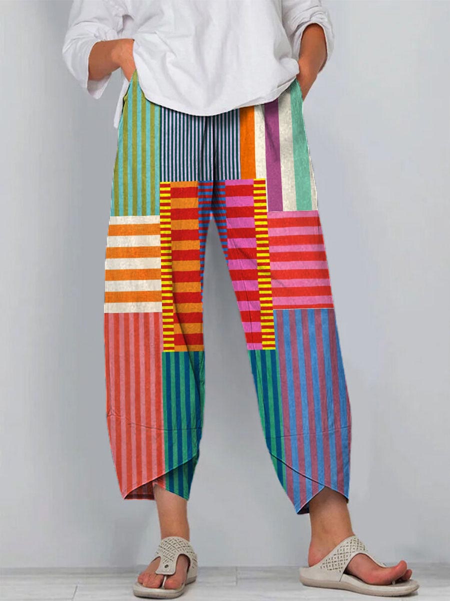 Margaret | Relaxed Printed Trouser