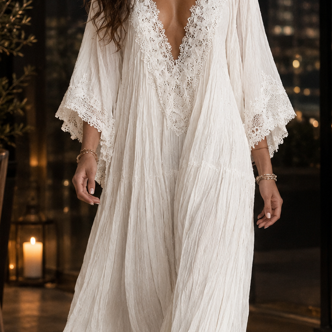 Avaline Lace Maxi Dress - Lead Product Detail