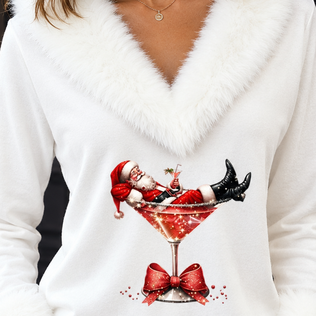 Elena Fur Trim Top - Lead Product Detail