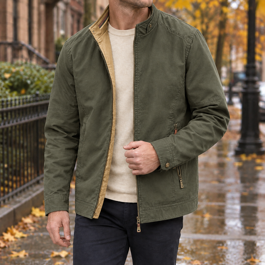 Mason Reversible Jacket - Military Green