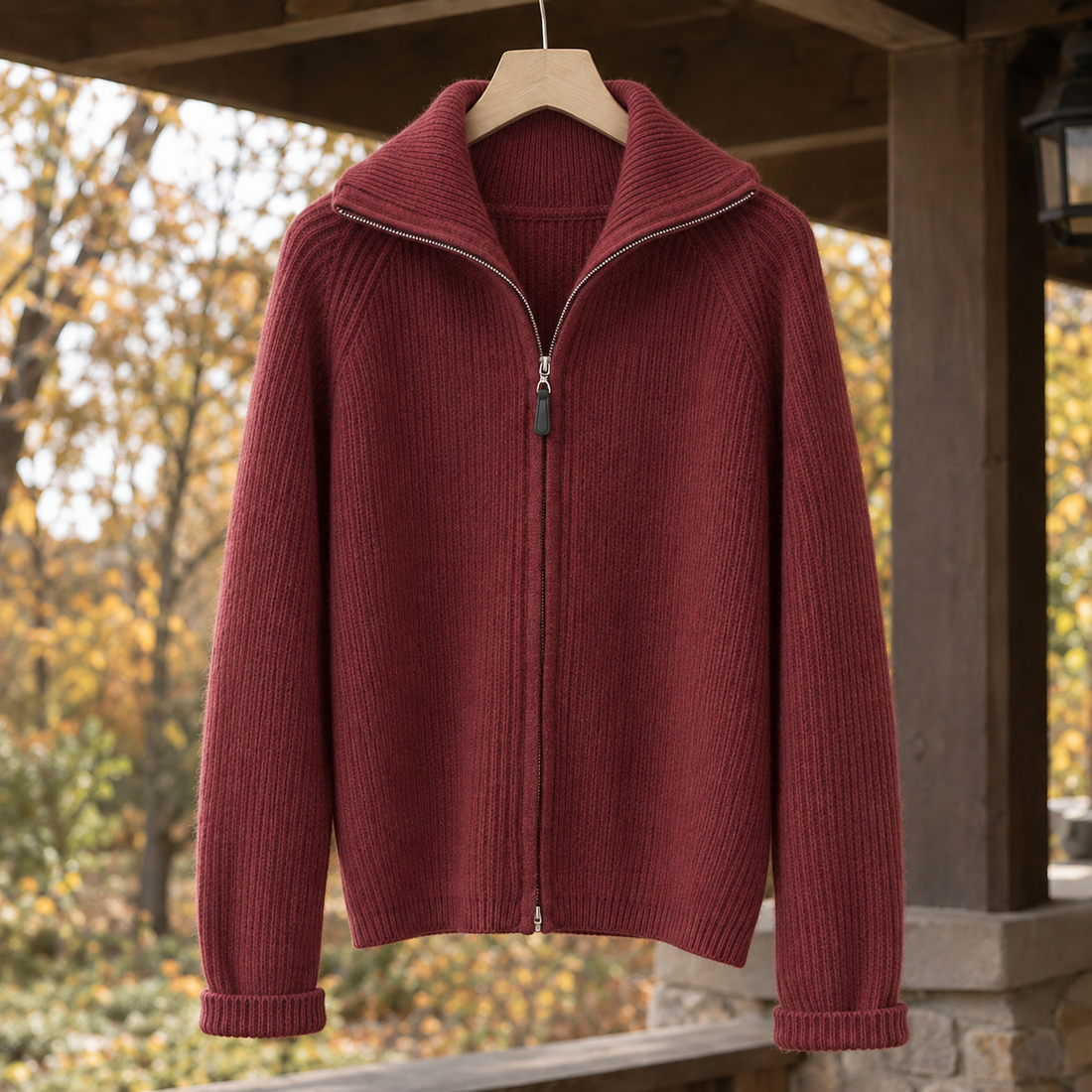 Valentina Cashmere Sweater - Anchor Red