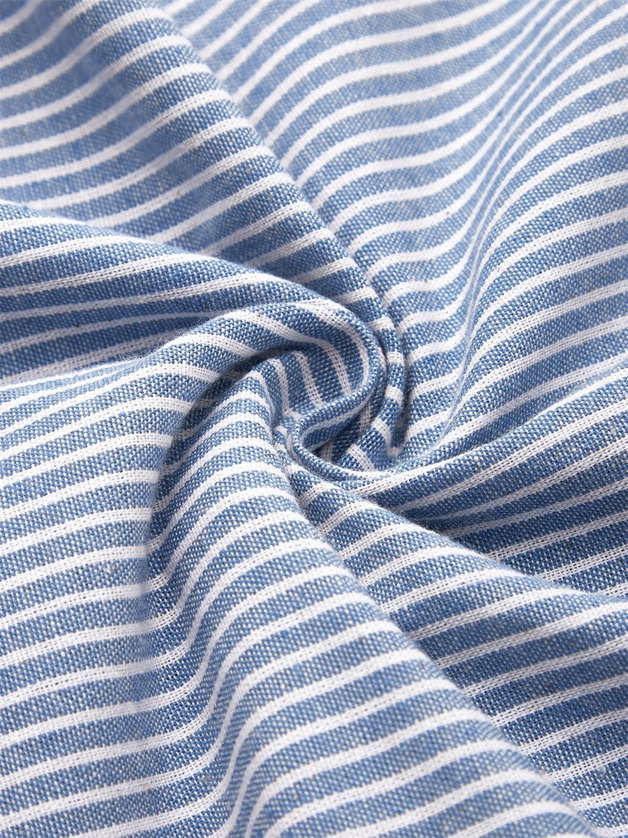 Dawn | Striped Button Midi Day Dress