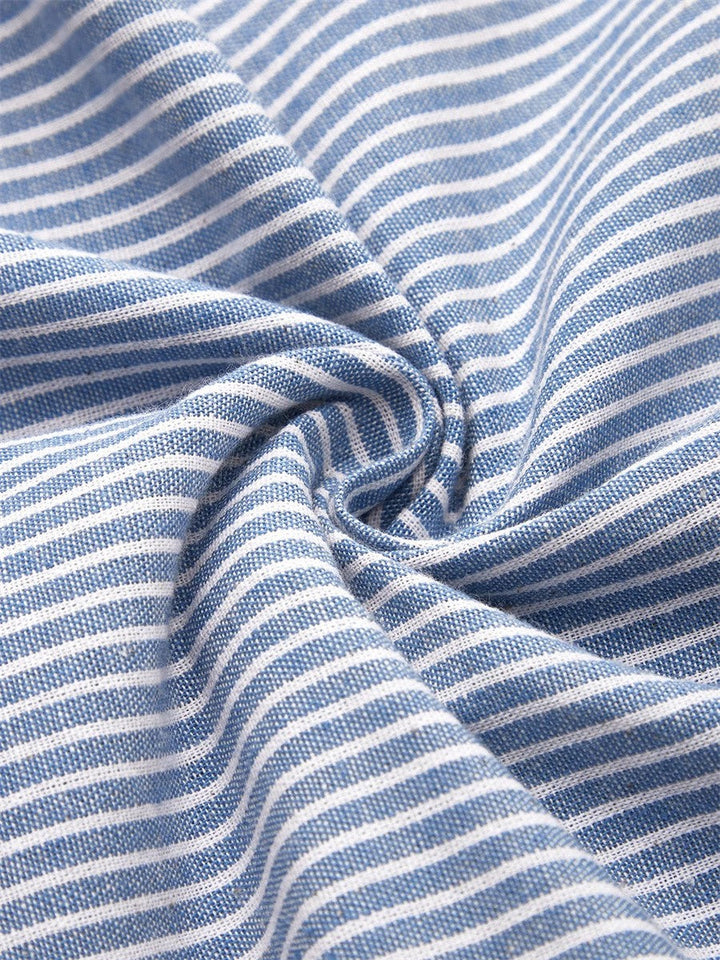 Dawn | Striped Button Midi Day Dress