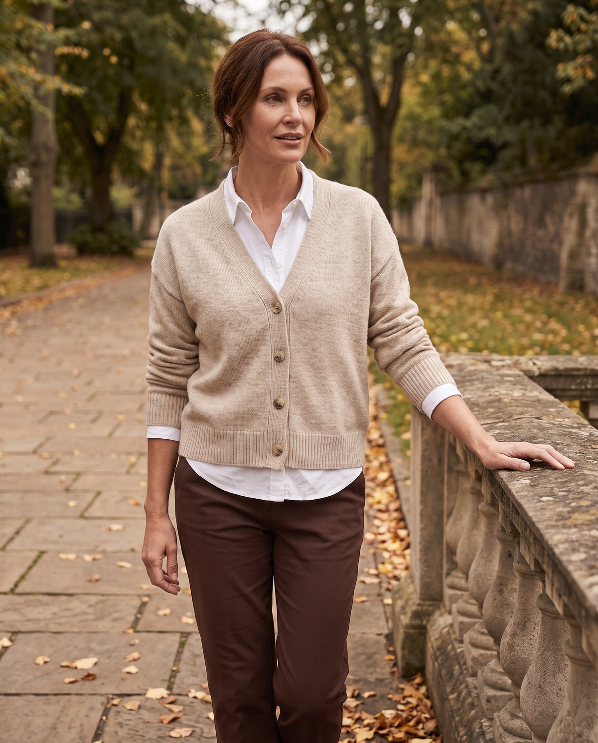 Autumn womenswear campaign portrait for Ella Finch