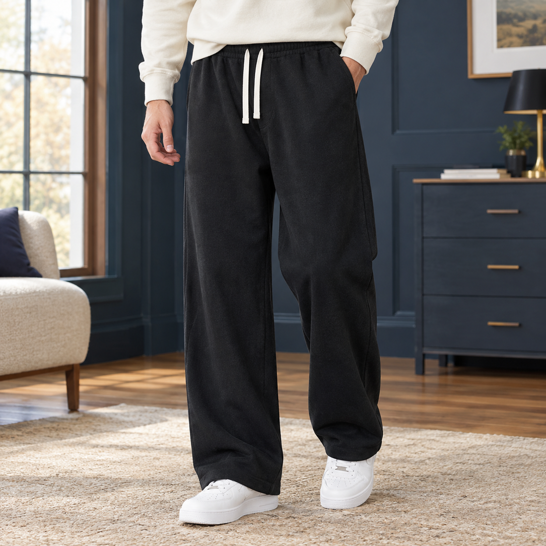 Austin Wide Leg Pants - Black