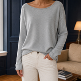 Eden Boatneck Top - Gray