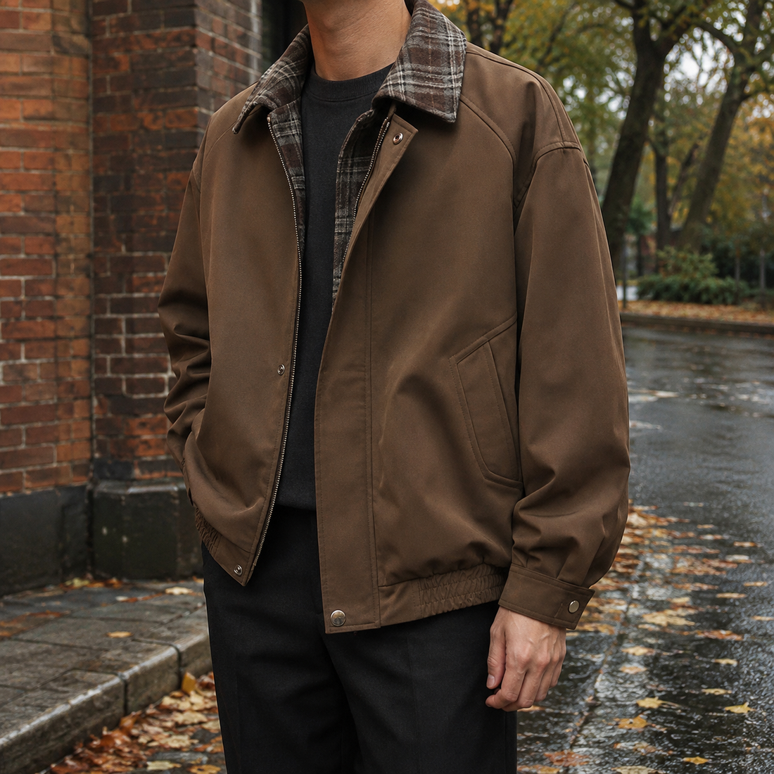 Knox Plaid Jacket - Brown