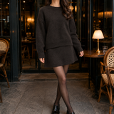 Leonie Relaxed Knit Set - Coffee