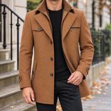 Florian Double Collar Coat - Camel