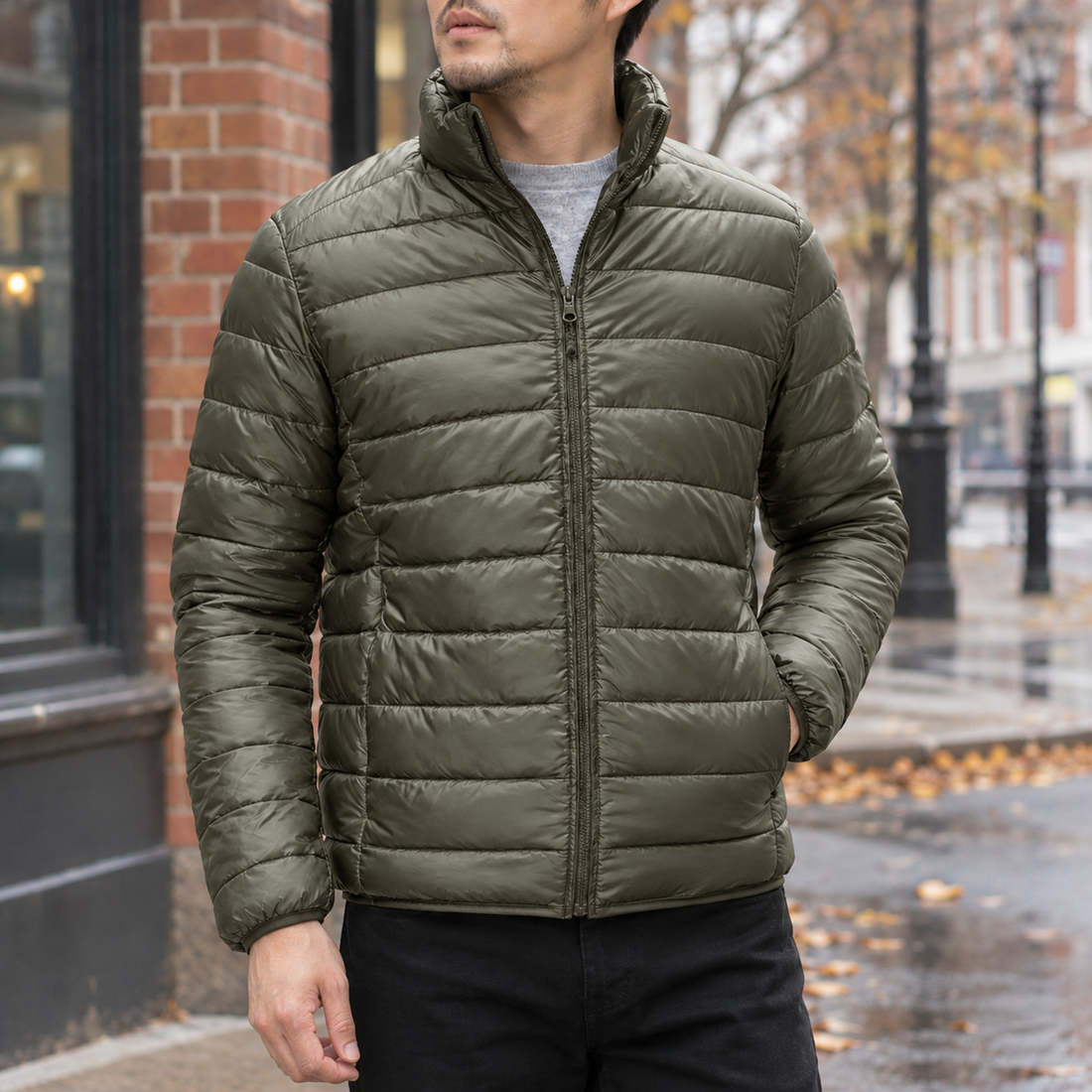 Wilder Cashmere Jacket - Army Green