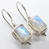Jennifer – Vintage Moonstone Square Stone Earrings